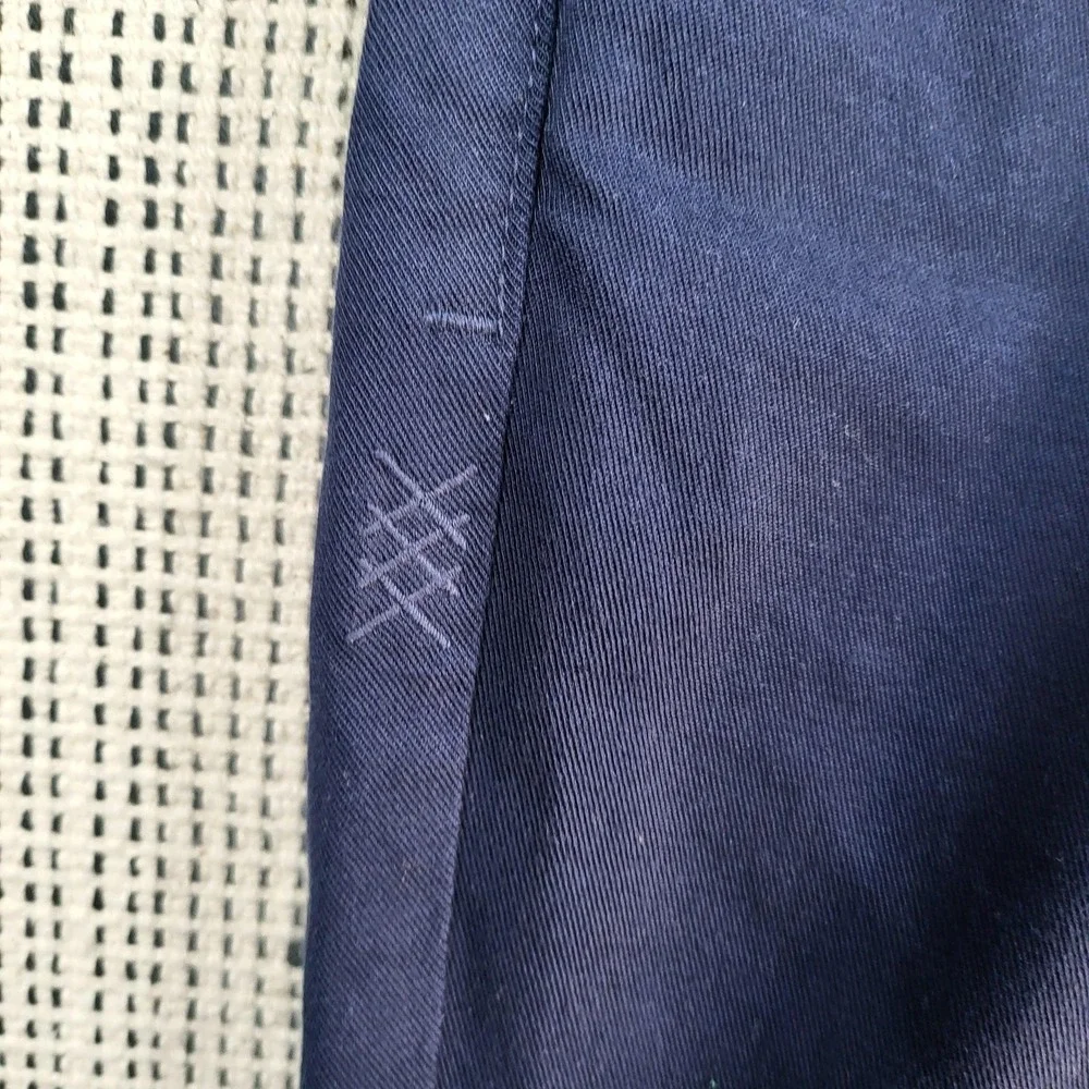 Rhone Pants Mens‎ 33 Navy Blue 5-Pocket Chino Performance Travel USA Work Casual